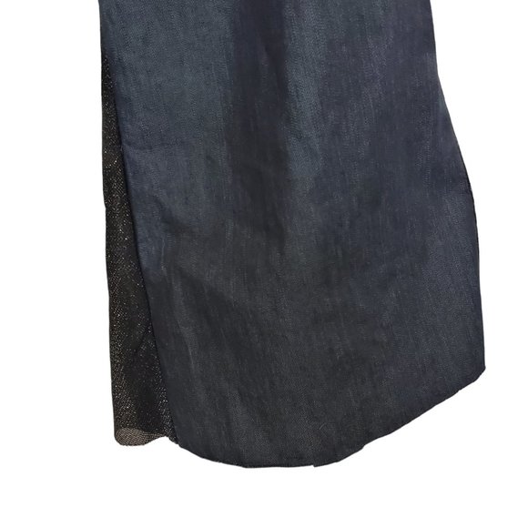 Lileth Couture Banana Republic Denim Lace & Mesh Jeans Pants One of a Kind - Picture 6 of 11